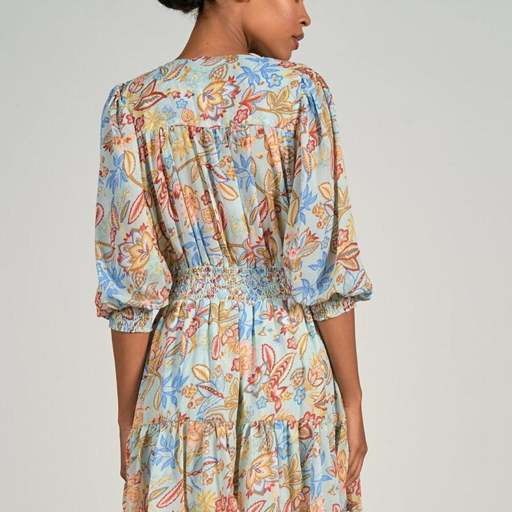 NWT Elan Melrose Print Dress - Picture 2 of 4